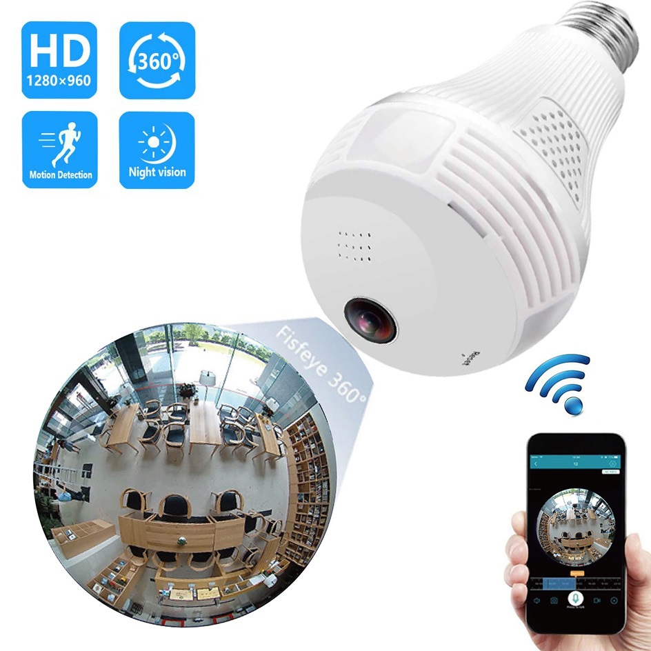 Camera Wifi Bóng Đèn Yoosee Chống Trộm Full HD 1080P Hình Ảnh Sắc Nét Ngày Đêm, Xem 360 Độ Linh Hoạt – Tặng Phiếu Bảo Hành 1 Năm Toàn Quốc