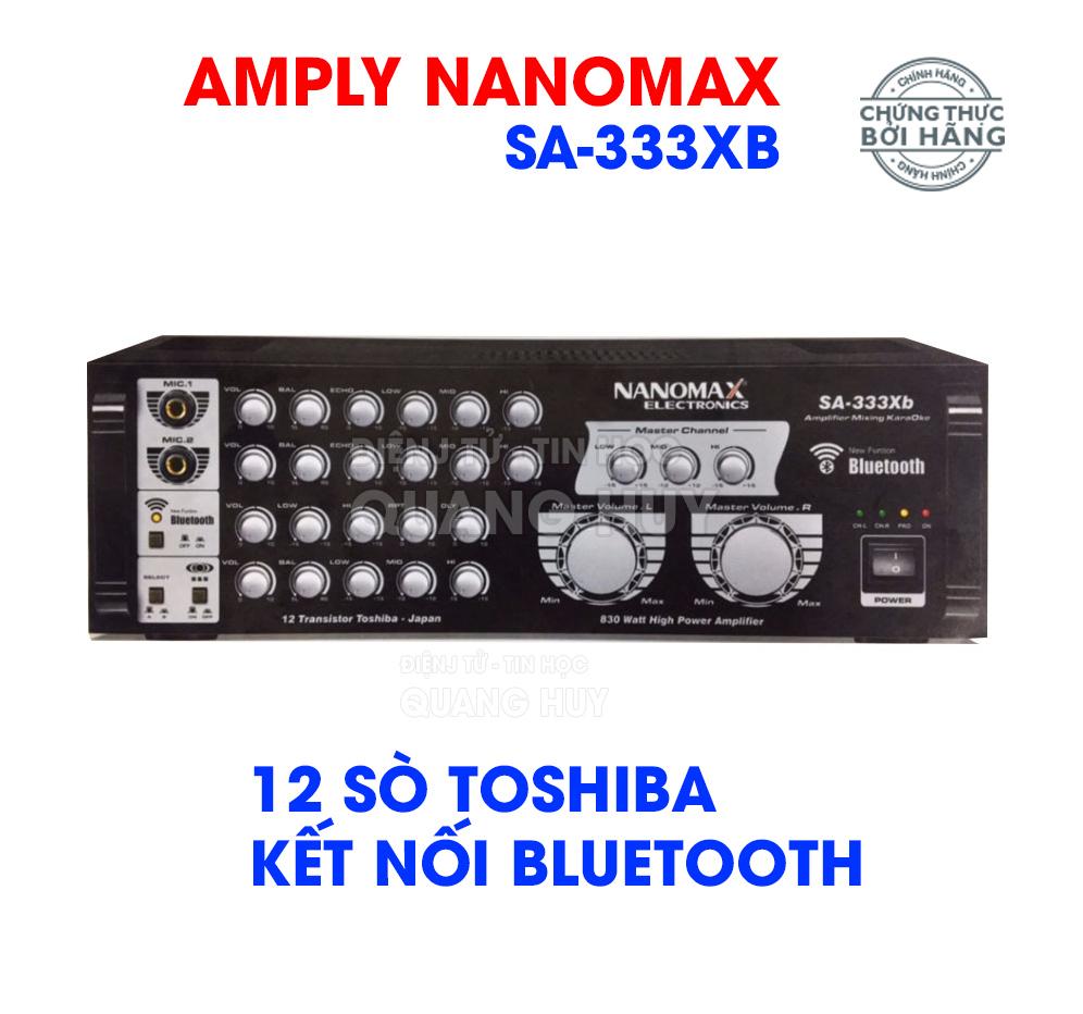 Amply karaoke nanomax sa-333xb kết nối bluetooth