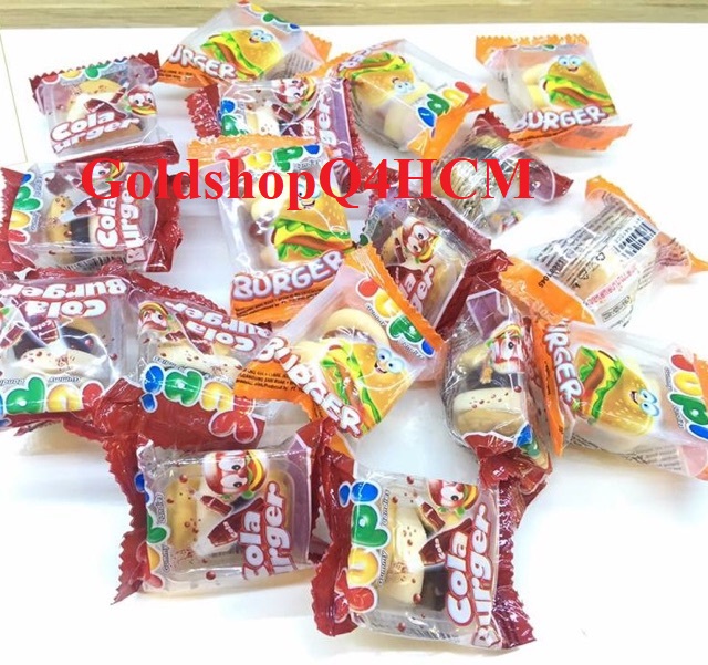 COMBO 10 KẸO DẺO BURGER/HOTDOG/COLA YUPI