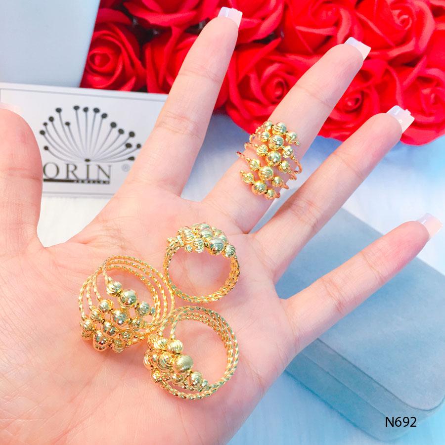 Nhẫn nữ cao cấp, nhẫn lò xo, nhẫn ximen  thiết kế cao cấp Orin N692 - Long Tien
