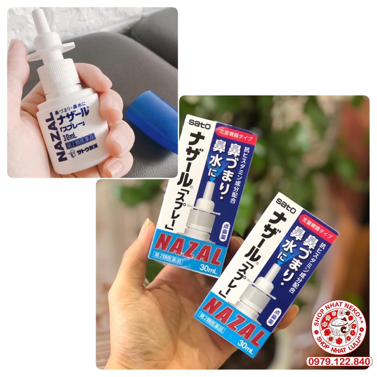 Xịt xoang mũi Nazal Nhật bản 30ml mẫu mới date 2025