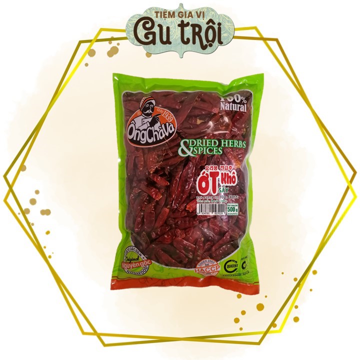Ớt khô ông chà và 500gr