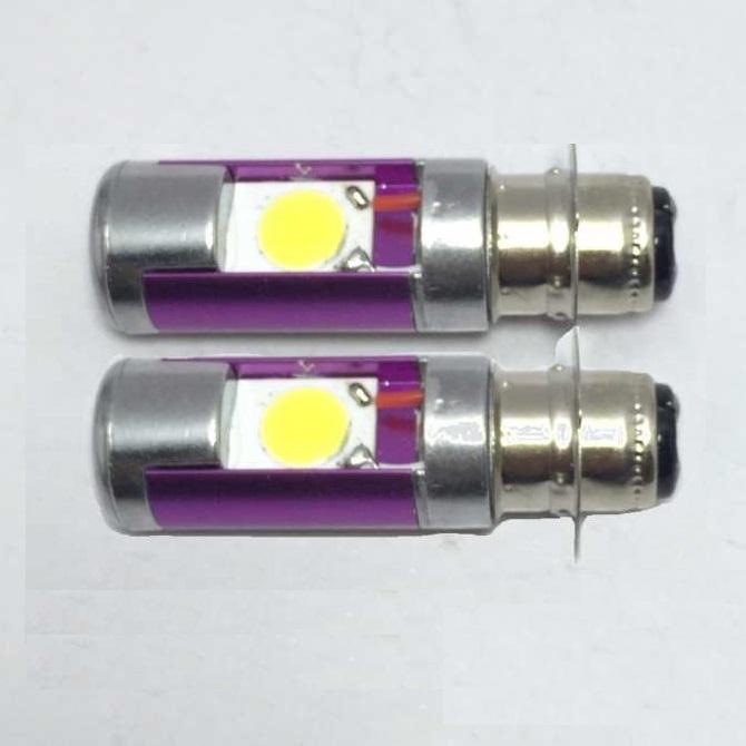 Bộ 2 đèn pha led 2 chân m5 eagleye gắn xe máy ánh sáng trắng thanh khang 001000024
