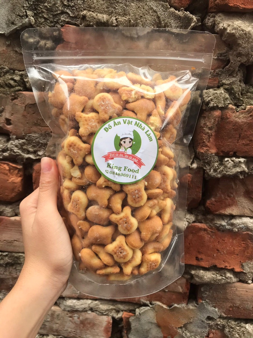 500gr Bánh Gấu Nhân Kem Thiên Hồng |KingFood - Thế Giới Đồ Ăn Vặt - Đồ Ăn Vặt Hà Nội