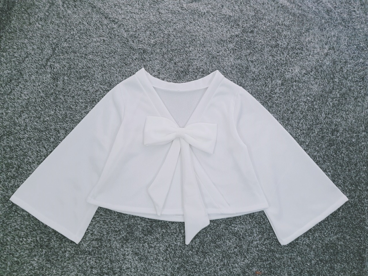 [HCM-CHUYÊN SỈ & LẺ THỜI TRANG] Áo hoodie croptop form rộng nơ kiểu xì teen hot trend 2021 ( kèm ảnh thật )