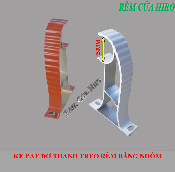 Giá đỡ thanh treo rèm màn cửa 1 lớp