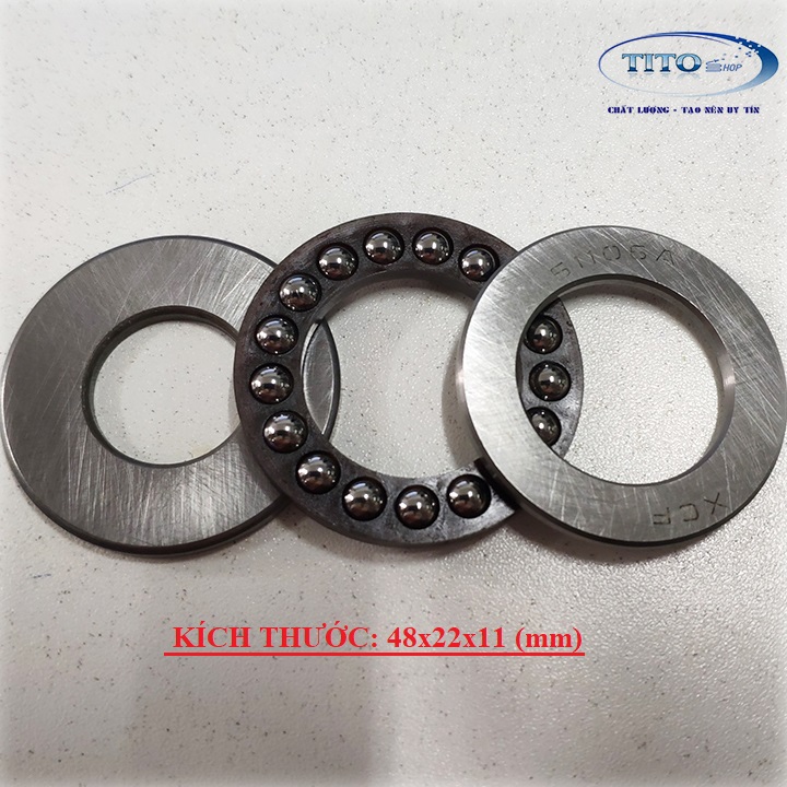 Bộ vòng bi chao máy rửa xe cao áp - bạc đạn kích thước 48x22x11 (mm)