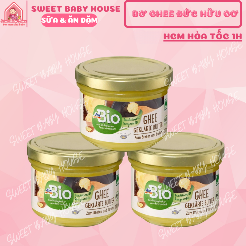 Bơ Ghee hữu cơ Bio Đức 180g - Gia vị ăn dặm cho bé 7 tháng . Date 3/2024 - Sweet Baby House