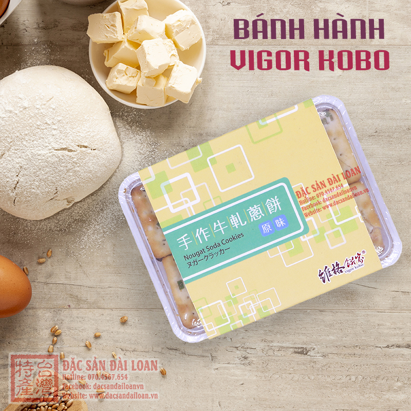 [Hàng Đặt] Bánh Hành Vigor Kobo Đài Loan