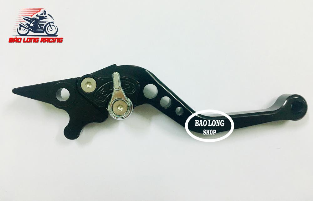 Tay thắng Đĩa nhôm 6 số Shark Power dành cho xe Wave,Sirius...(màu Đen)