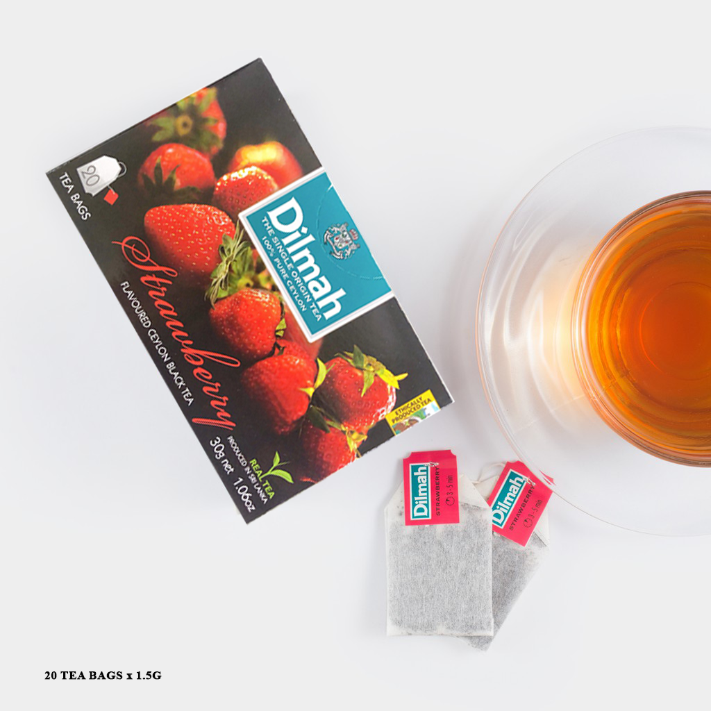 Trà Dilmah túi lọc hoa quả hương dâu 15g, mang cho người dùng sản phẩm mùi vị đặc biệt, hương vị tươi mát tự nhiên của sản phẩm tạo cảm giác thoải mái, dễ chịu khi thưởng thức