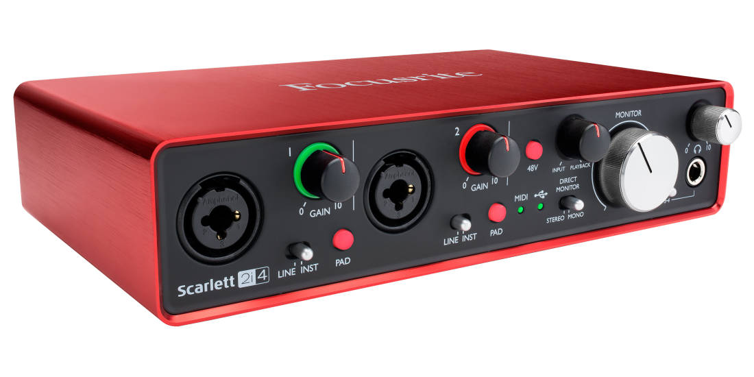 Museinc, bộ giải mã âm thanh focusrite scarlett 2i4
