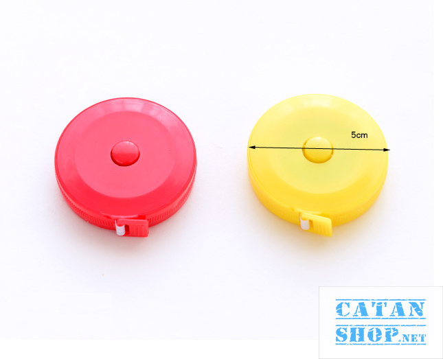 [HCM]Thước Dây Rút Bỏ Túi Nhỏ Gọn Tiện Lợi 15m (Có nút tự động cuộn thu dây màu ngẫu nhiên)