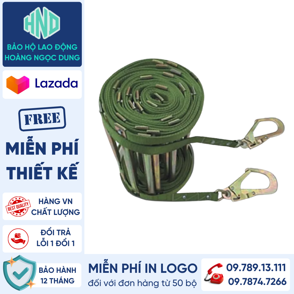 Thang dây thoát hiểm dài 5m. 10m. 15m. 20m ống đồng. tiêu chuẩn tcvn về pccc