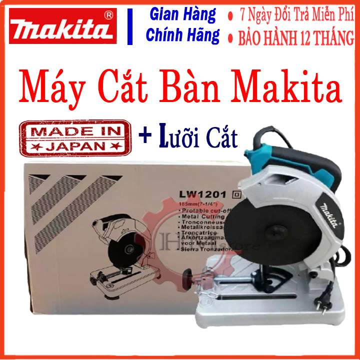 Máy cắt sắt mini 185mm makita, công suất 1200w, lưỡi 185 mm - máy cắt bàn, máy cắt sắt bàn - bảo hành 12 tháng