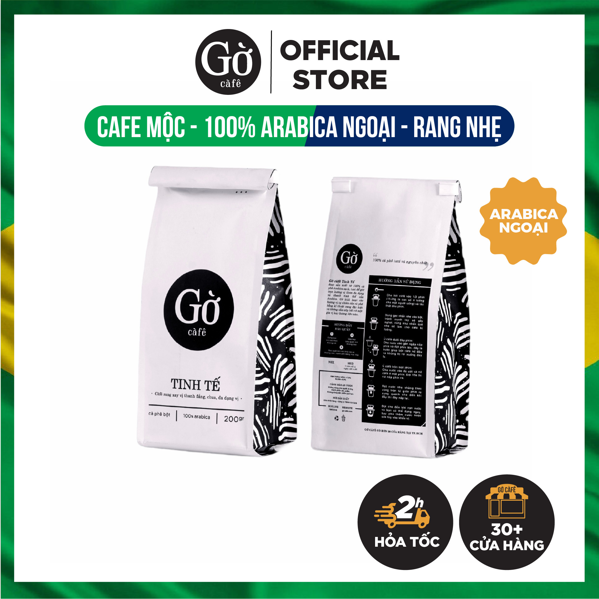 Cà phê gu tinh tế 100% arabica nước ngoài - rang xay nguyên chất