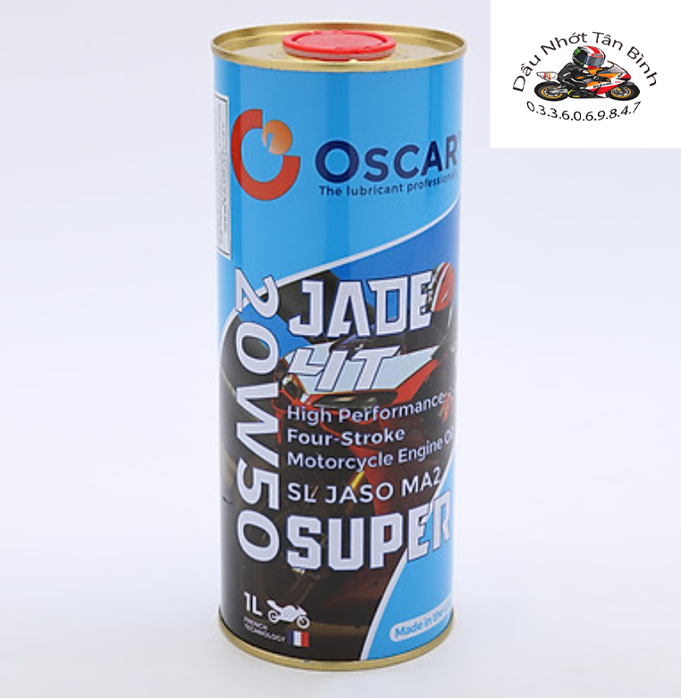 Nhớt Oscar Jade 4T 20W50 tổng hợp dành cho xe số - Nhập khẩu UAE