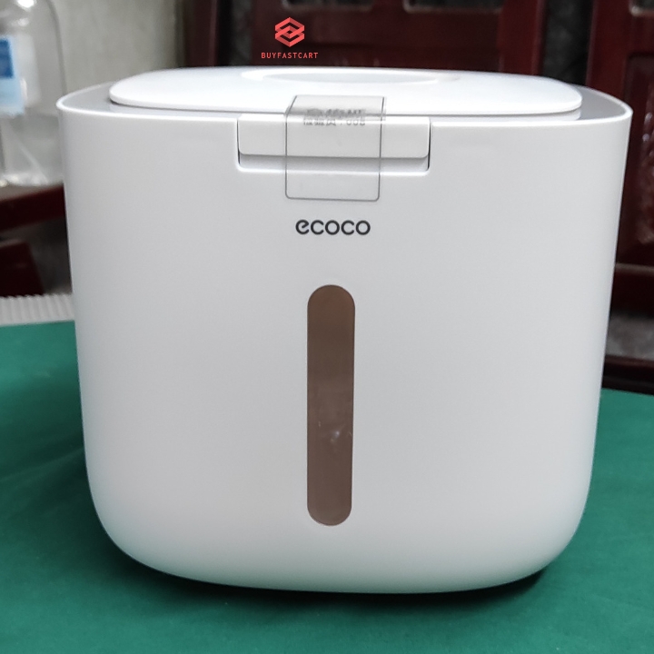 Thùng đựng gạo cao cấp Ecoco E2029 E2005 thông minh chống ẩm mốc côn trùng loại 5kg, 10kg dành cho gia đình tặng kèm cốc đong gạo - Hàng chính hãng
