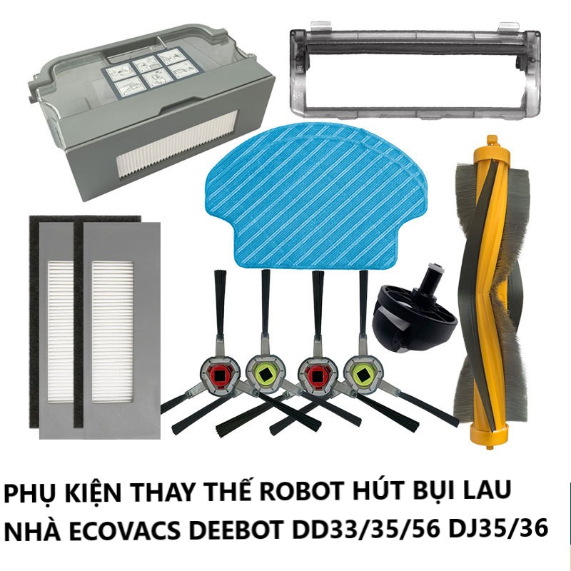 Phụ kiện bánh xe điều hướng robot hút bụi lau nhà 2in1 ecovacs deebot dd35 dd33 dd56 dj35 dj36 - t familymart