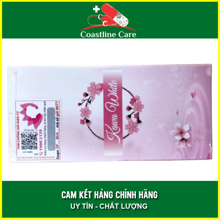 KAWA WHITE – Viên uống trắng da , đều màu da , hộp 30 viên - Coastlinecare Pharmacy