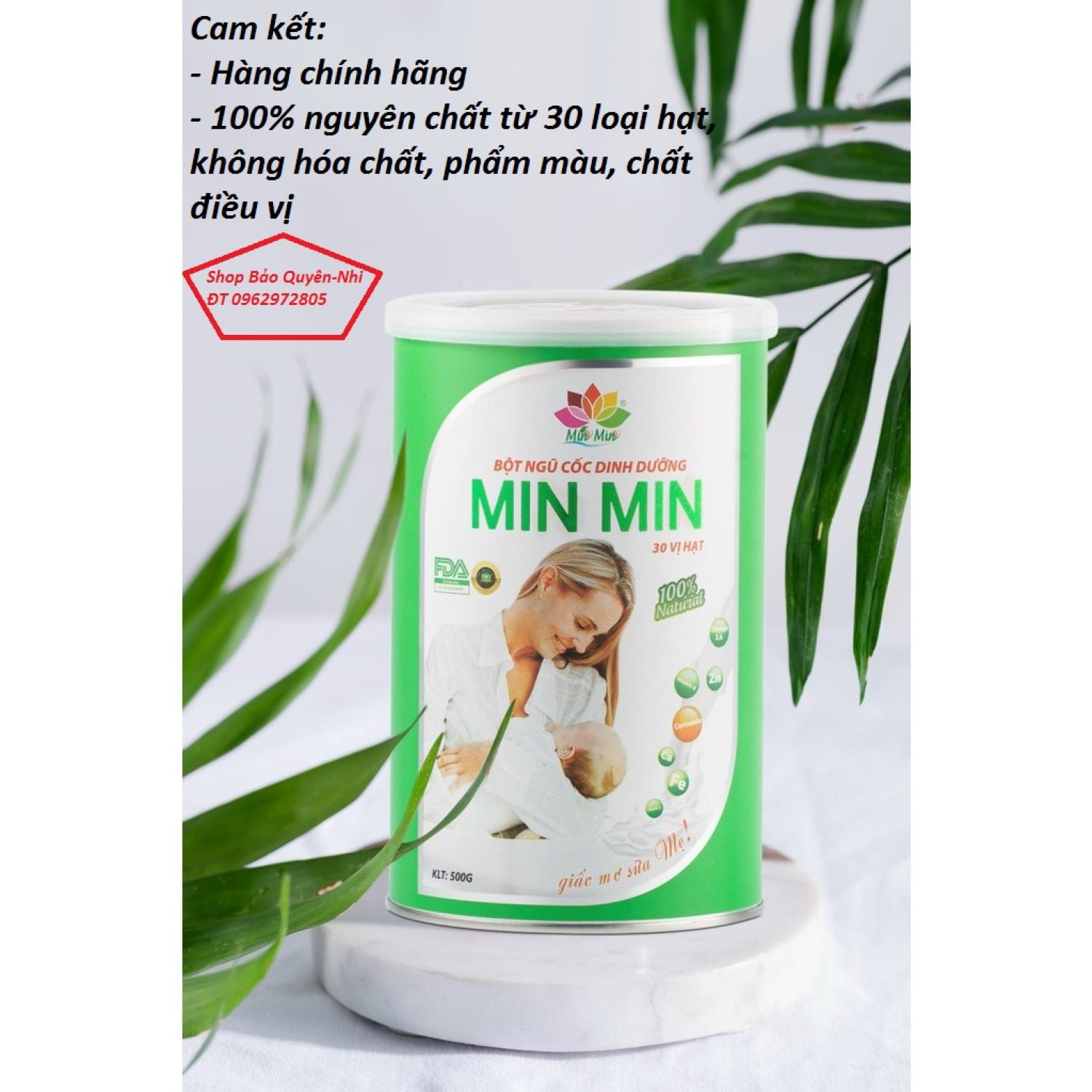 (Chính hãng) Ngũ Cốc Min Min Lợi Sữa dinh dưỡng cho bà bầu và mẹ sau sinh 29,30 hạt