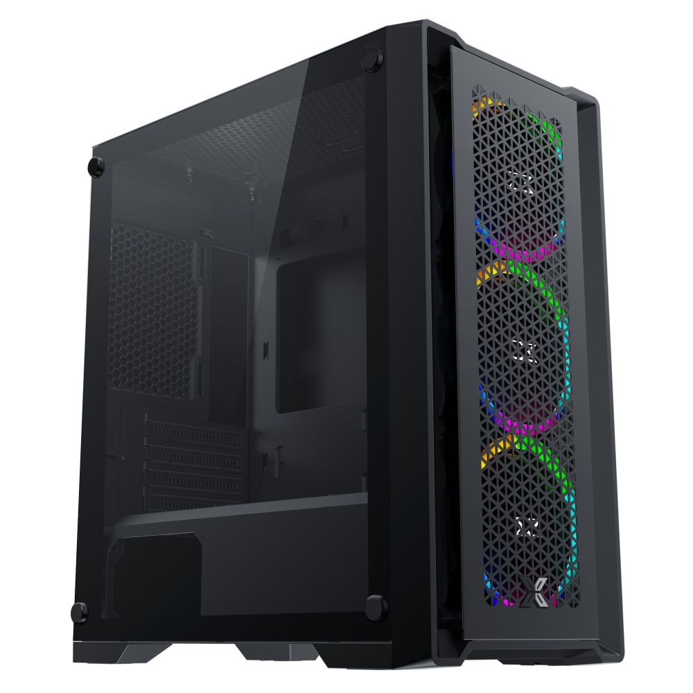 Vỏ máy tính xigmatek lux m 3fr - premium gaming m-atx, kèm 03 fan xigmatek x20rf