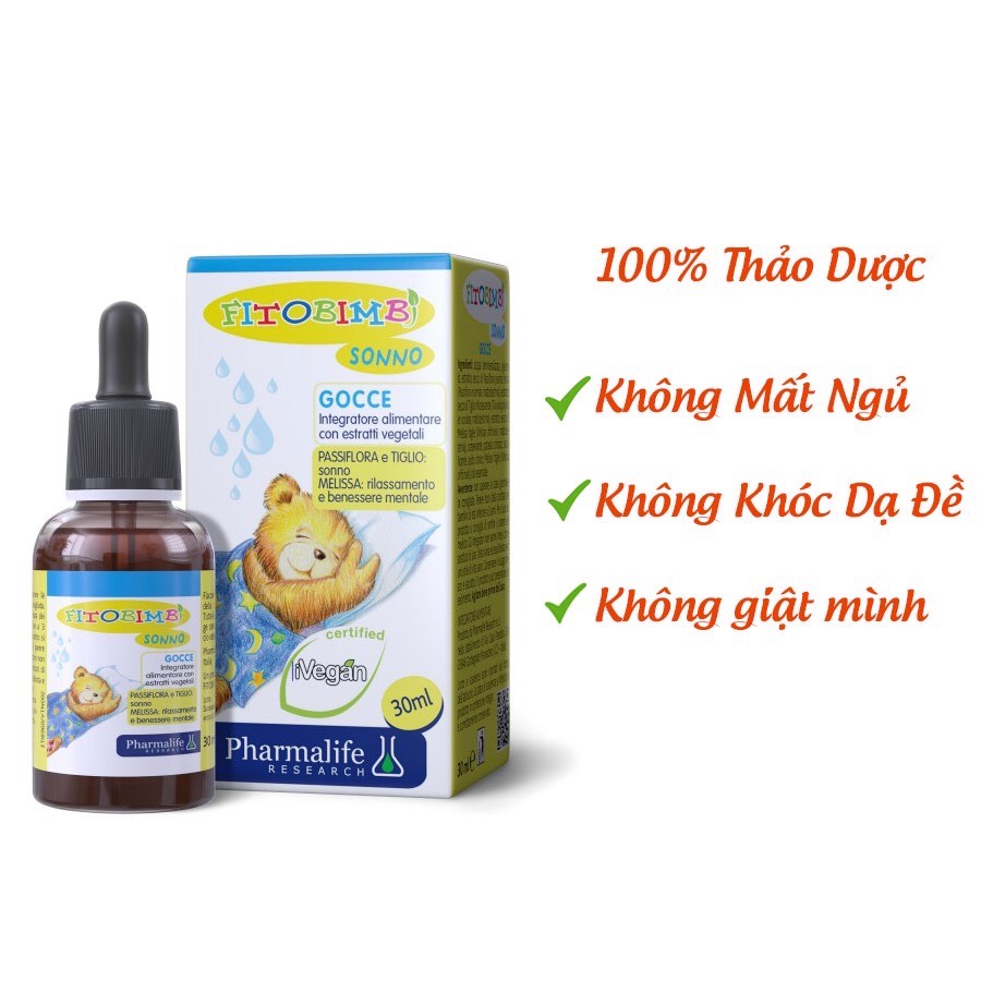 SONNO BIMBI Thảo dược từ Châu Âu giúp ngủ ngon, ngủ sâu giấc