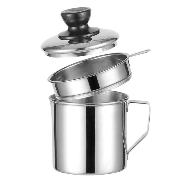 Ca lọc cặn dầu ăn,mỡ inox 304 1,2 lít