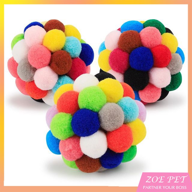 Bóng 7 Màu Vải Nhung Lông - Đồ Chơi Cho Boss