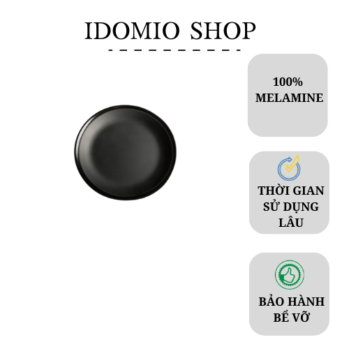 Dĩa Nhựa Melamine Tròn 18.5cm (DA07N)