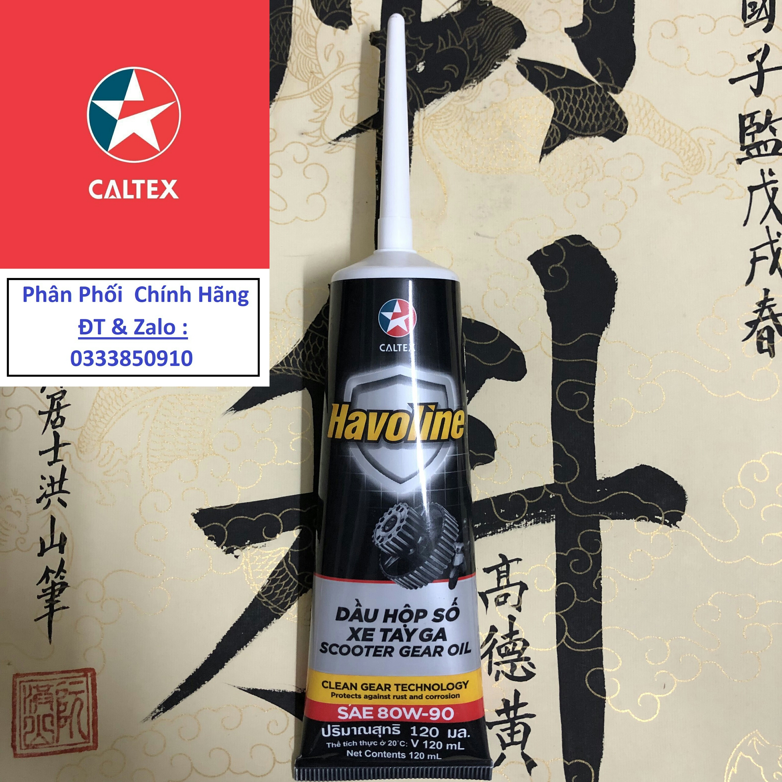 [ CHÍNH HÃNG ] Dầu nhớt hộp số ( láp ) xe ga Caltex Havoline Scooter Gear Oil 80w90