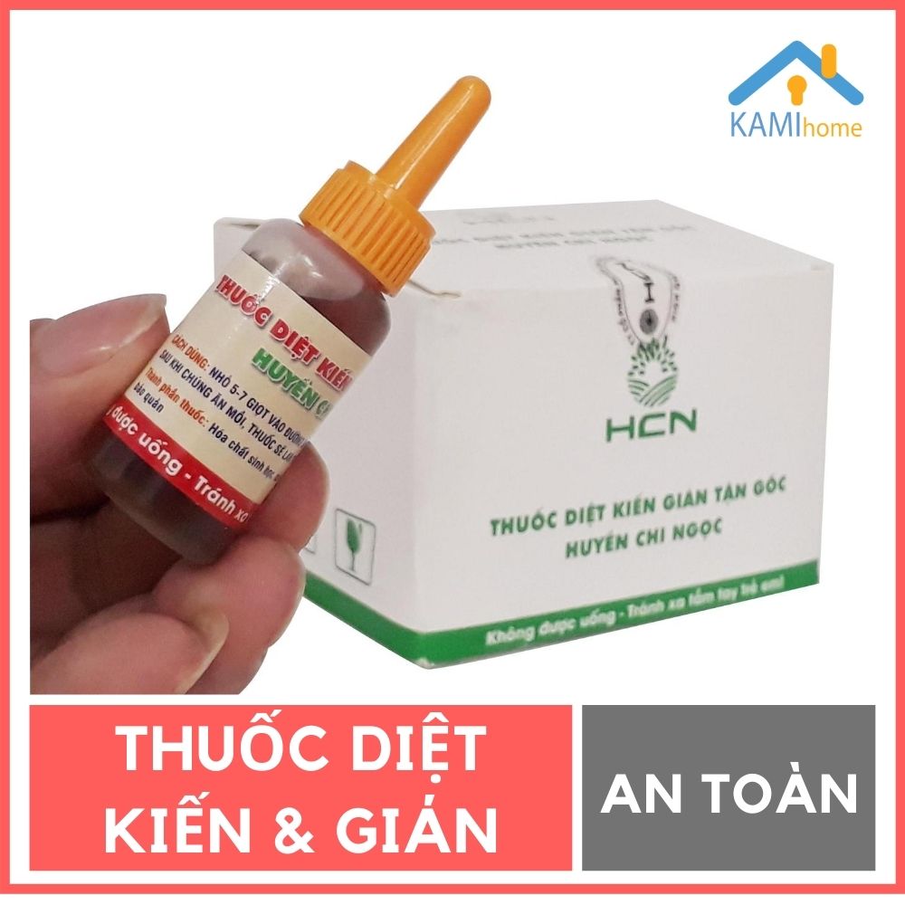 Thuốc diệt kiến gián mối sinh học thiết kế dạng chai thân thiện với môi trường an toàn cho sức khỏe người dùng, hàng Việt Nam chất lượng cao HCN