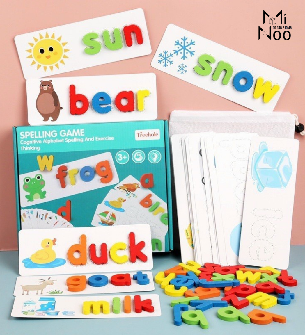 Bộ thẻ ghép chữ cái tiếng anh thông minh - Spelling Game