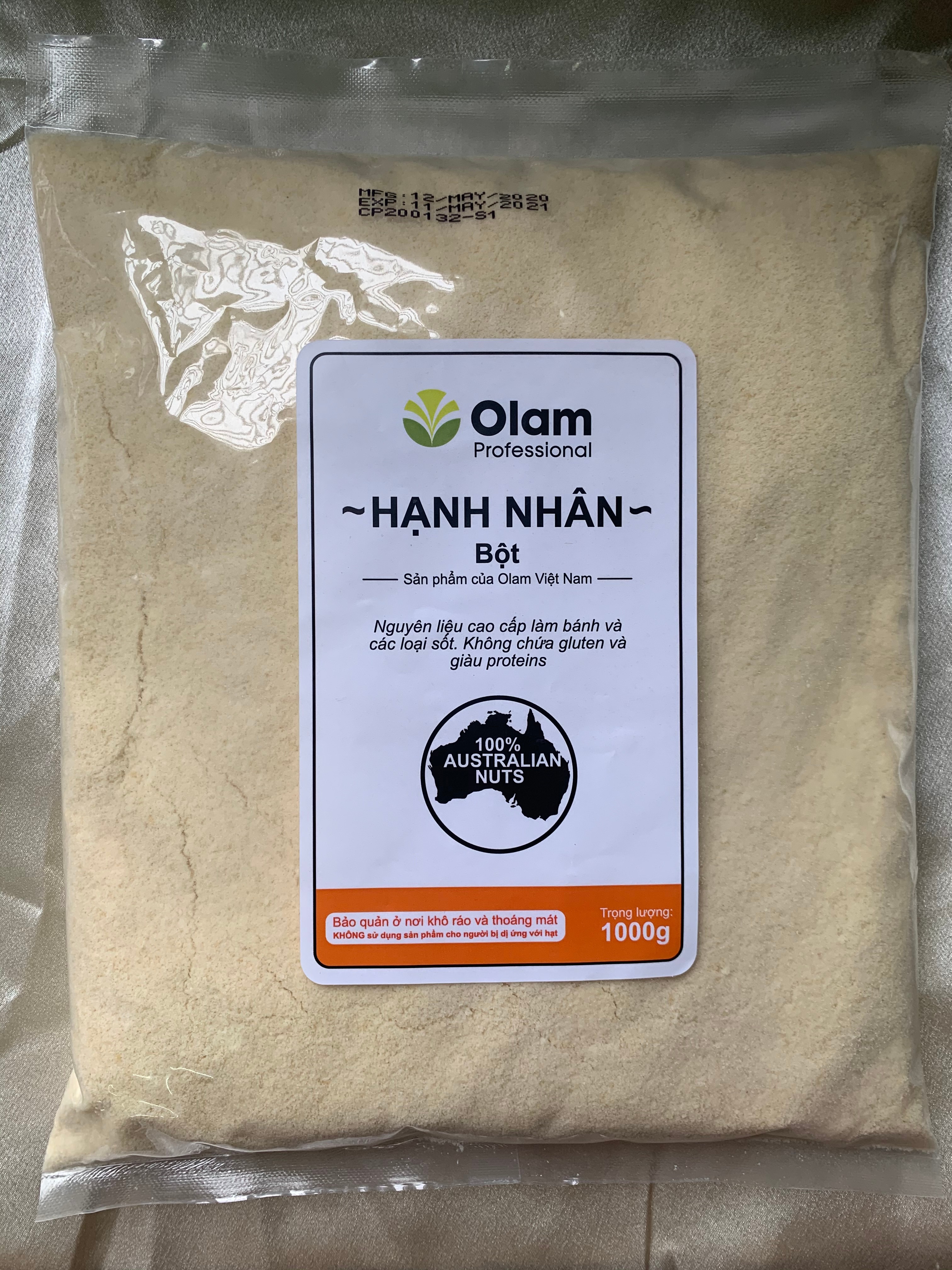 Bột Hạnh Nhân 1kg - Nhập Khẩu - Giá rẻ bất ngờ - Hàng mới - Nhập Khẩu Úc - Almond powder