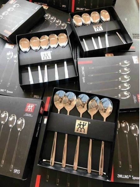 Bộ 5 thìa inox zwilling đức cao cấp