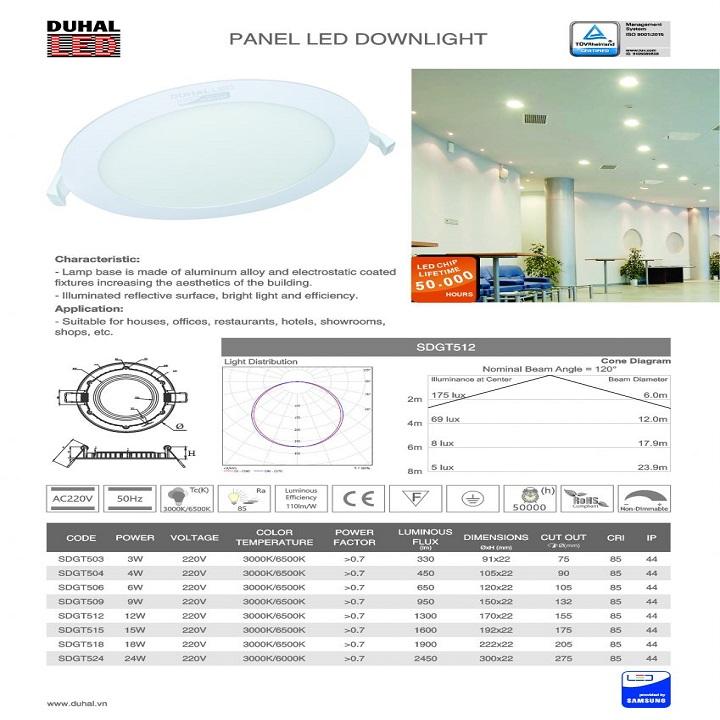 Khuyến mãi mua 10 tặng 2- đèn led 9w duhal