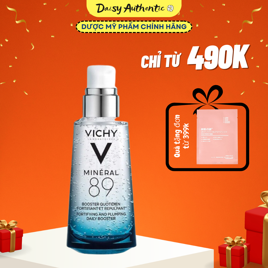 Tinh chất dưỡng vichy mineral 89 50ml giúp da sáng mịn và căng mượt