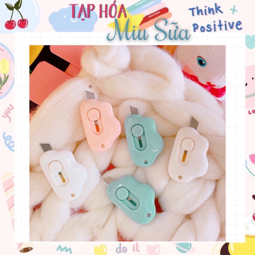 Dao rọc giấy mây mini 3 màu pastel xinh xỉu - MiuSua