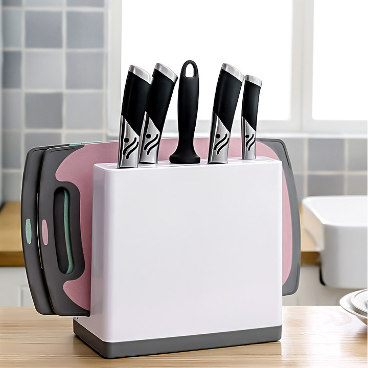Kệ để dao thớt, giá để dao thớt, khay để dao thớt nhà bếp, chất liệu nhựa ABS cao cấp - Pehouse Shop