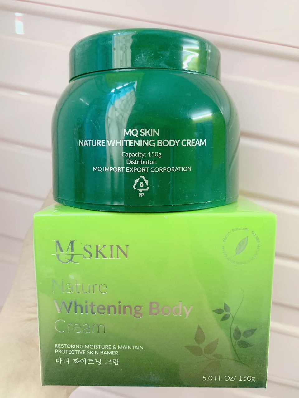 [HCM]Kem Body Trắng Da Diệp Lục MQ Skin Nhân Sâm 150g Chính Hãng Trắng Da  Se Khít Chân Lông