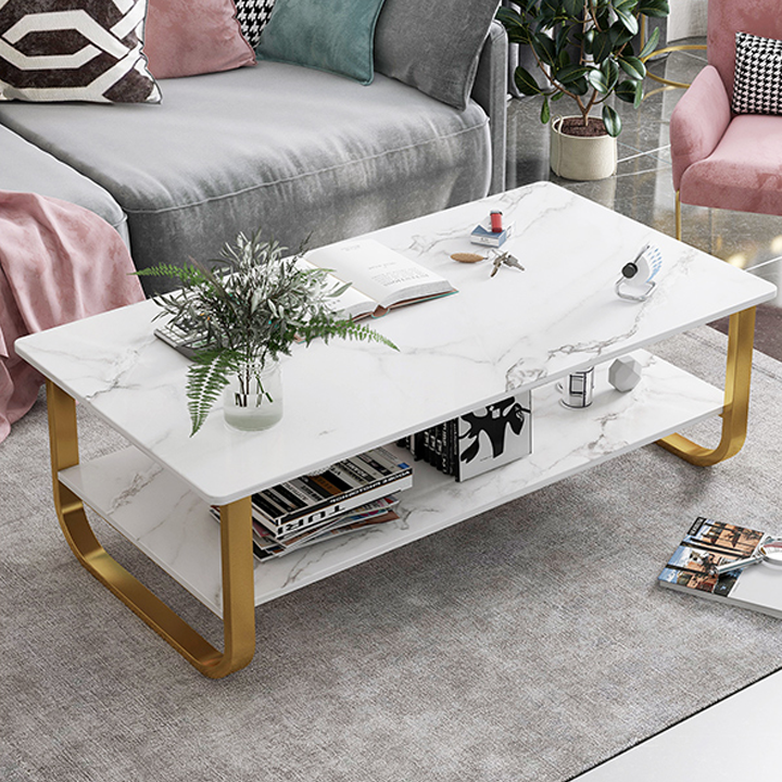 [ XẢ KHO GIÁ SOCK ] Bàn trà vân đá, Bàn Sofa, Bàn trà, bàn trà Nhật kích thước 41 x 60 x 100