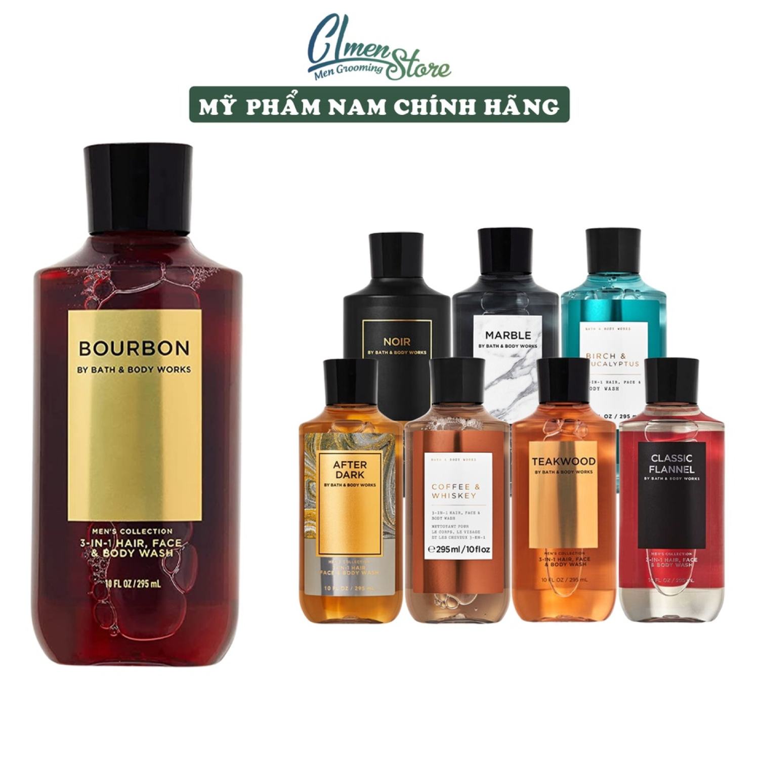 Sữa Tắm Nam Bath & Body Works 295ml - Đa dạng mùi hương