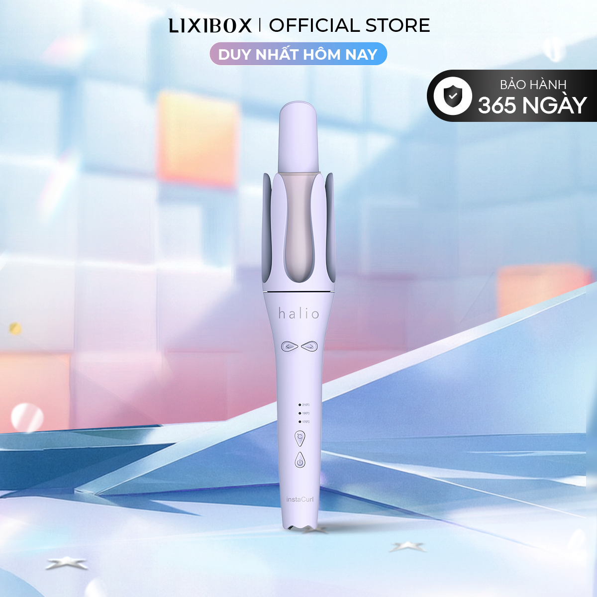 [CƠ HỘI CUỐI] Máy Uốn Tóc Halio InstaCurl Premium Automatic Hair Styler Tự Động Xoay Bóng Mượt Gấp 18 Lần - Trục 32 mm