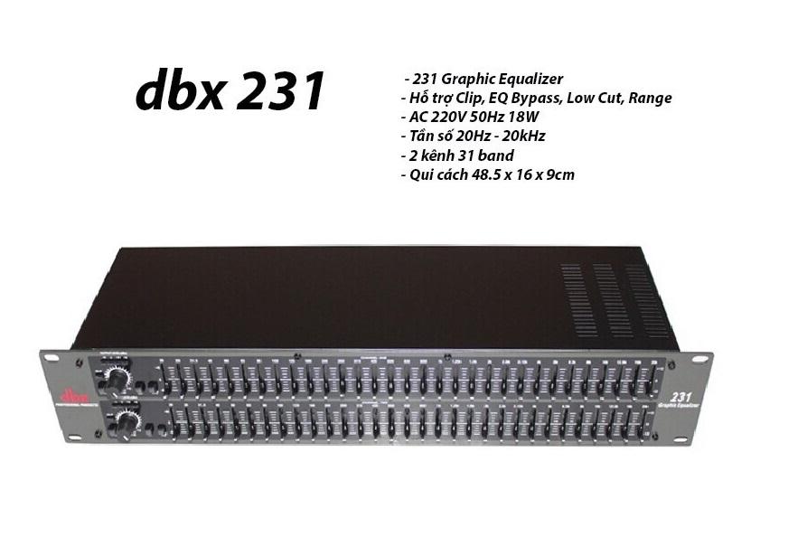 [HCM]Lọc tiếng cao cấp DBX 231 (Loại 1)