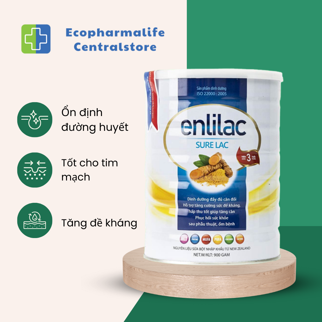 Sữa bột Enlilac SureLac - Sữa dinh dưỡng phục hồi sức khỏe và tăng cường