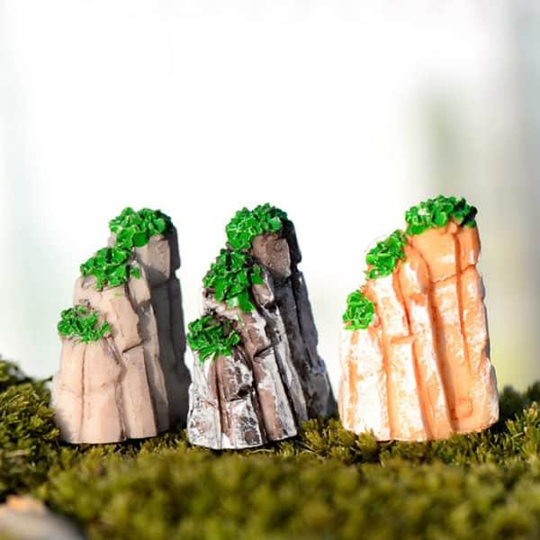 Phụ kiện tiểu cảnh núi đá, 3 cm .