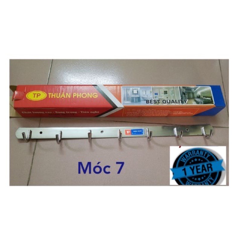 Mắc áo đơn inox vinataba, mắc 7 nhịp treo