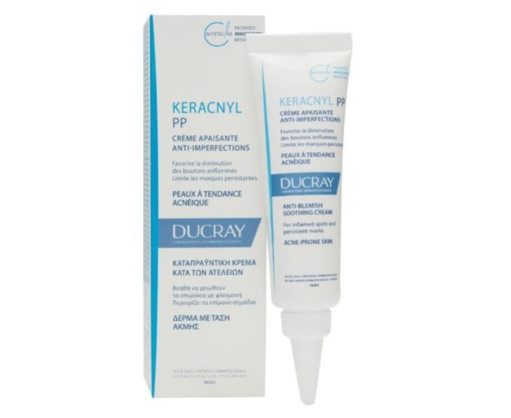 Kem trị mụn viêm mụn trứng cá DUCRAY Keracnyl PP AntiBlemish Soothing Cream Ducray 30ml