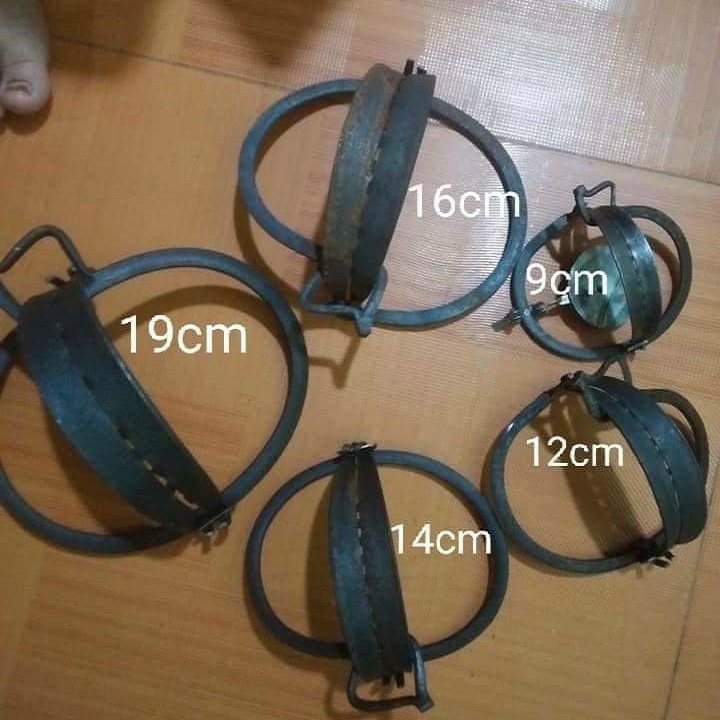 Combo 10 Cạm bẫy chuột, bẫy thú 18cm - Tặng kèm bàn đạp