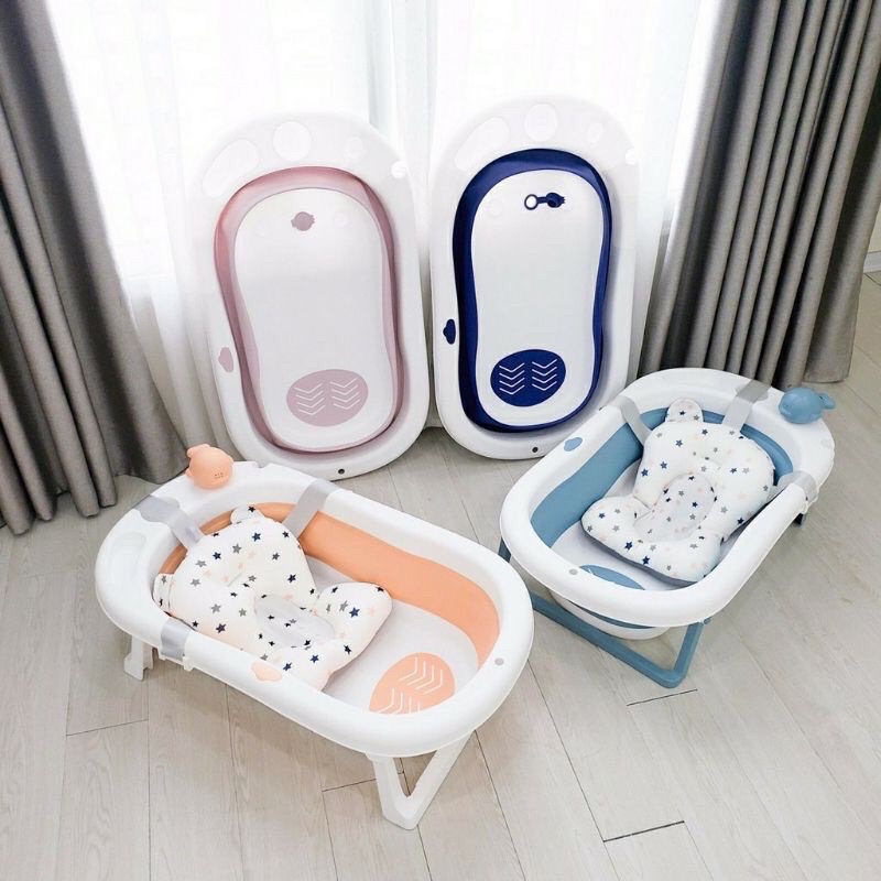 Chậu tắm gấp gọn cho bé - Mẫu mới nhất 2021